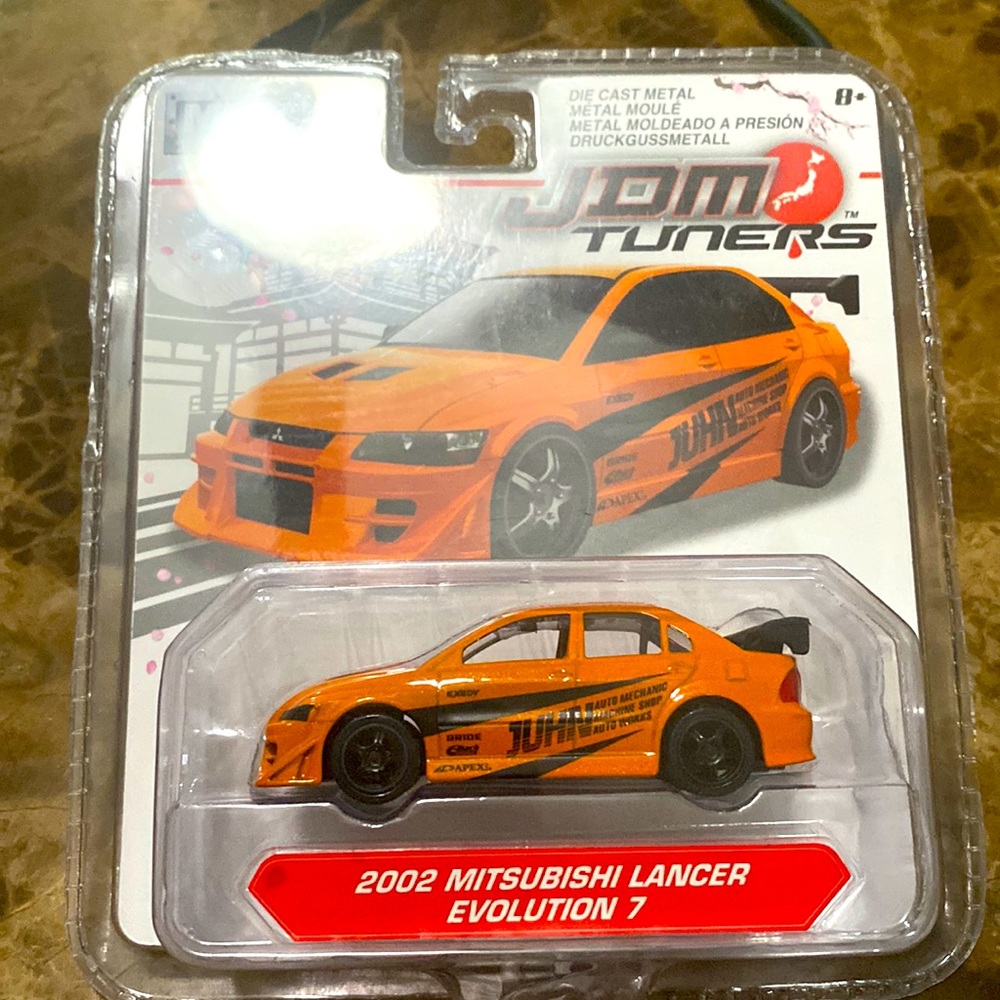 JDM Tuners Jada Toys Metal 1/64 2002 Mitsubishi Lancer Evolution 7